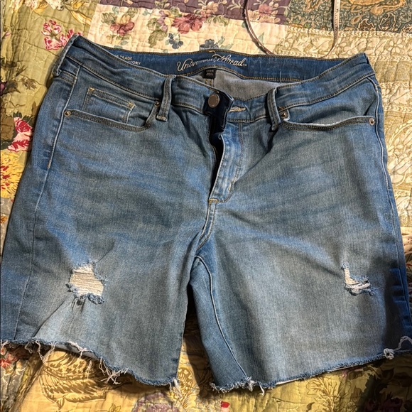 Universal Thread Pants - Universal Thread Distressed Light Blue Jean Shorts